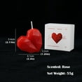 thumbnail image 2 of Valentine's Day Candles,Handmade Scented Red Heart Candles,Rose Shaped Flower Candles,Mini Flower Tealight Candles,Mini Heart Candles,Romantic Candles for Wedding,Anniversary(1 pcs), 2 of 6
