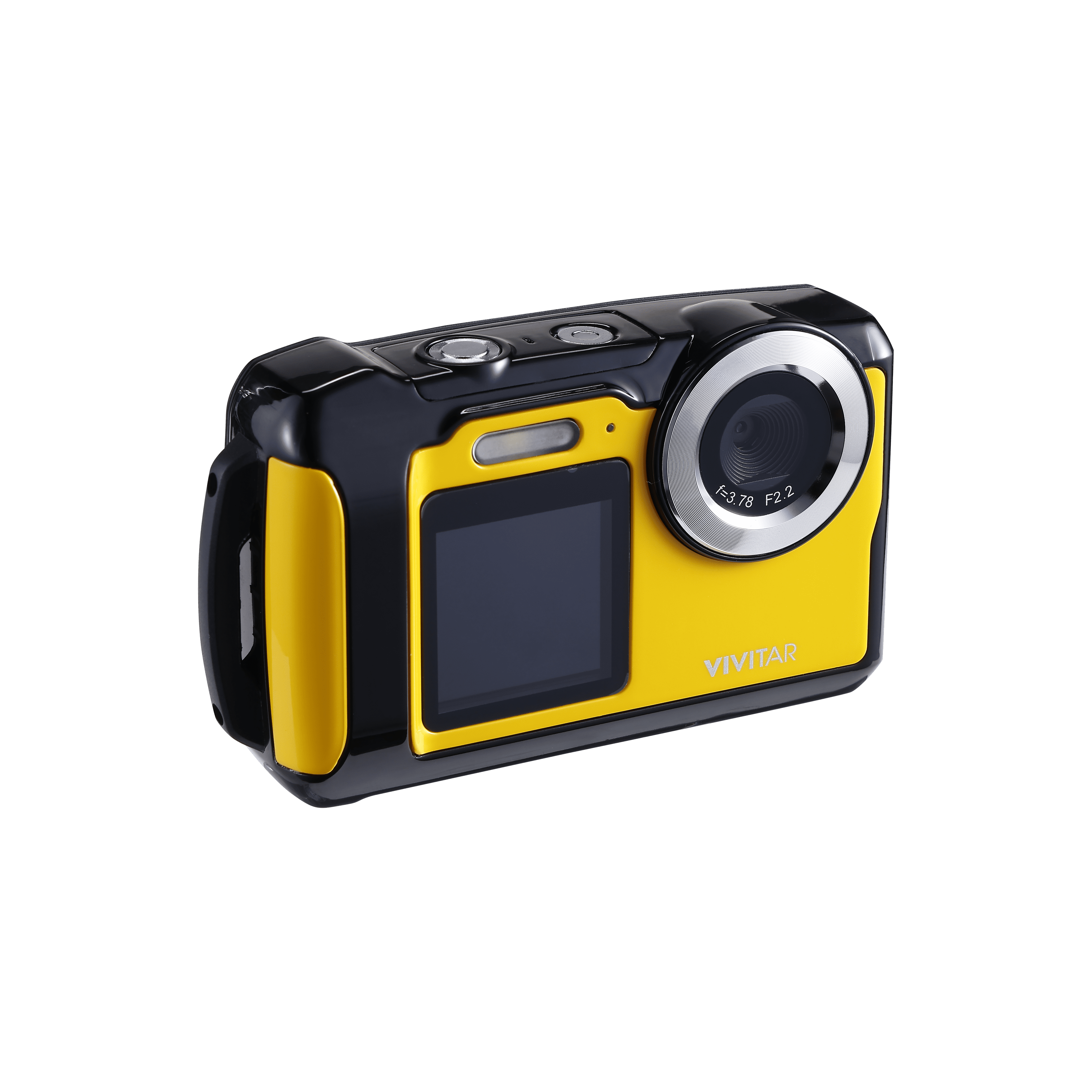Appareil photo numérique étanche Vivitar 20 Mpx avec écran de 2,0 po, zoom numérique 4× et Wi-Fi intégré, jaune