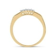 thumbnail image 5 of 10kt Yellow Gold Princess Diamond Bridal Wedding Ring Band Set 1/3 Cttw, 5 of 5
