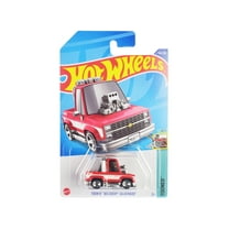 1983 Chevrolet Silverado "Toon'd" Pickup Truck Red and White "Tooned" Series Diecast Model Car by Hot Wheels