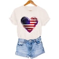 thumbnail image 7 of Vetsdori Womens Red White and Blue T Shirts Casual Summer Pullover Crew Neck Fourth of July,Independence Day American Flag USA Years Anniversary Graphic T-shirts for Women Short Sleeve, 7 of 7