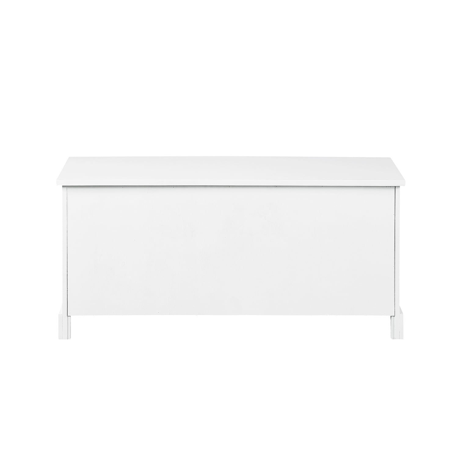 Kadyn Wood Storage Bench, Entryway Shoe Storage Bench with 3 Drawers and 3 Woven Baskets, Modern MDF Bench Seat for Entryway, Bedroom, White Kadyn Wood Storage Bench, Entryway Shoe Storage Bench with 3 Drawers and 3 Woven Baskets, Modern MDF Bench Seat for Entryway, Bedroom, White