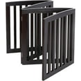 thumbnail image 6 of AEGFKDFreestanding Pet Gate for Dogs - 4 Panels Indoor Foldable Dog Fence for Stairs, Hallways, or Doorways - 82x24-Inch Freestanding Dog Gates, Brown, 6 of 8