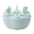 thumbnail image 4 of Moldes para paletas BPA gratis Ice Pop Maker Molde Paleta Helado Molde Frozen 6/8 Cells Circular Green Magideal Moldes para paletas BPA gratis, 4 of 7
