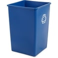 thumbnail image 2 of Rubbermaid Commercial, RCP395873BLU, Untouchable Square Recycling Container, 1 Each, Blue, 2 of 2