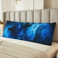 thumbnail image 5 of Naloa Blue Fire Cool Wolf Super Soft 20x60 Body Pillow Case,Long Side Hidden Zipper（PILLOWS ARE NOT INCLUDED）, 5 of 6
