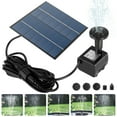 thumbnail image 2 of 1.4W Birdbath Fountain with 8 Nozzles Portable Solar Panel Water Pump Kit Multifunctional Solar Fountain Water Pump Compact Bird Bath Solar Panel Kit Bird Bath Water Pump for Fish Tank Po, 2 of 10