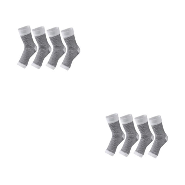 Soidarity 2 pares de tejido resistente que garantiza la protección del tobillo a presión y la durabilidad Protección del tobillo a presión blanco L/XL 2Conjunto