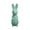 Light Blue, variant on 15.5" Flocked Easter Bunny Figurine with Ribbon, Velvet Textured Spring Rabbit Statue for Mantel and Tabletop Home Decor