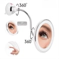 thumbnail image 4 of Flexible Gooseneck Makeup Mirror with LED Light 10X Magnifying Mirror Suction Cup Bright Diffused Light and 360 Degree, 4 of 4
