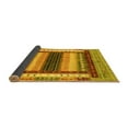 thumbnail image 2 of Ahgly Company Indoor Rectangle Abstract Yellow Modern Area Rugs, 2' x 4', 2 of 4
