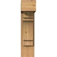 thumbnail image 2 of Ekena Millwork 7 1/2"W x 22"D x 30"H Merced Block Smooth Bracket w/ Offset Brace, Western Red Cedar, 2 of 25