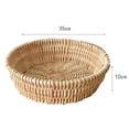 thumbnail image 4 of Cesta de frutas hecha a mano Cesta de pan de mimbre Cesta de pan de ratán Cesta de verduras 35cm, 4 of 4