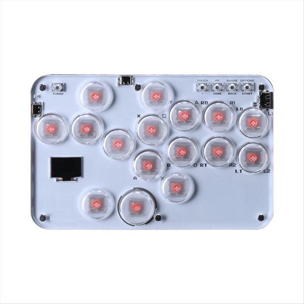 16 Teclas Arcade Joystick Controlador Sin Palanca Fight Sticks para PC///Switch/Steam Game Keyboard Hot Swap SOCD