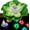 Green, variant on Solar Floating Lotus Flower Pool LED Lights - w/ Crysal Relfecting Anchor, Color Changing, Waterproof Pond Lily Pad Light Decor with Automatic Lights & Solar Panel - 1PC, Purple