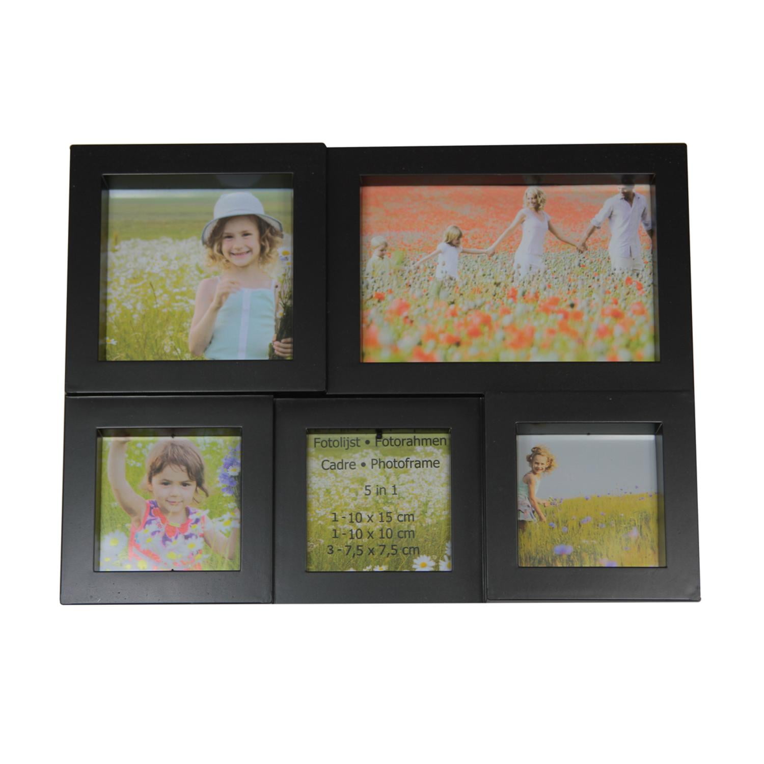 11 5 Black Multi Sized Puzzled Photo Picture Frame Collage Wall 11 5 Black Multi Sized Puzzled Photo Picture Frame Collage Wall Decoration