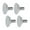 Argent, variant on kowaku 4 Pieces Kitchen Sink Tap Hole Cover Blanking Plug Practical Reusable Sealing Sink Tap Hole Plate for Hotel Washbasin Bathtub Argent