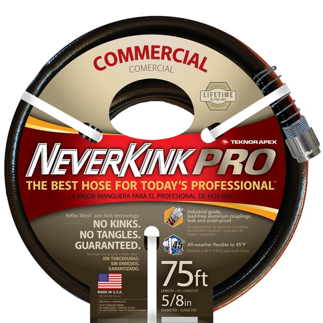 Manguera de jardín NeverKink 8844-75 PRO, 1,6 cm x 23 m, resistente