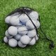 thumbnail image 5 of 15 x 20cm Golf Ball Mesh Bag Drawstring Closure Nylon Storage Pouch Holds 15 Balls, 5 of 5