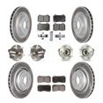 thumbnail image 1 of Transit Auto Front Rear Hub Bearings Assembly Coated Disc Brake Rotors and Semi-Metallic Pads Kit (10Pc) for Car Dodge Challenger Charger with Brembo Brakes GT with AWD - Left Right Side KBB-125949, 1 of 11