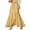 Yellow, variant on BUWTTER Women's Skirts Casual Plaid Maxi A Line Irregular Ruffle Hem Fishtail Long High Wasit Elegant Black Skirt L