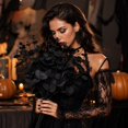 thumbnail image 2 of Halloween Artificial Eucalyptus Bush Gothic Faux Leaf Stems for Vase Filler, 2 of 6