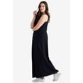 thumbnail image 2 of ellos Women's Plus Size Sleeveless Knit Maxi Dress - 38/40, Black, 2 of 4