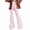 Womens Pants Pink, variant on Yoga Pants for Women,Elastic Waist Slim Fit Stretch Flare Leggings Athletic Workout Bell Bottoms