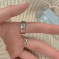 thumbnail image 3 of Qarigey Anillo de apertura para mujer, decoración de personajes de cobre, anillos simples, mano, novia, chicas, joyería chapada para mujer, joyería Ropa, zapatos y accesorios Miscelánea Tipo 1 Qarigey AP014819-01, 3 of 6