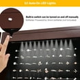 thumbnail image 6 of Costway Lights Up Jewelry Armoires, MDF Board Brown, 23 lb, 6 of 12