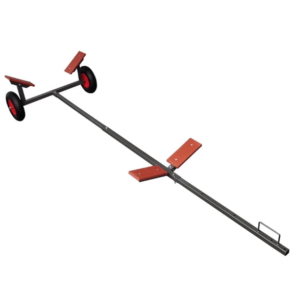 vidaXL Multicolor 3-Way Adjustable Other Single-Axles 352.7 lb Capacity Boat Trailers