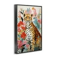 thumbnail image 4 of Stupell Industries Floral Adorned Leopard Animals & Insects Painting Black Framed Art Print Wall Art, 16 x 24, 4 of 10