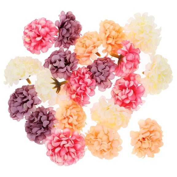NIAIZEK Fake Flowers Assorted Color Silk for Decor Vivid Realistic Reusable 20Pcs