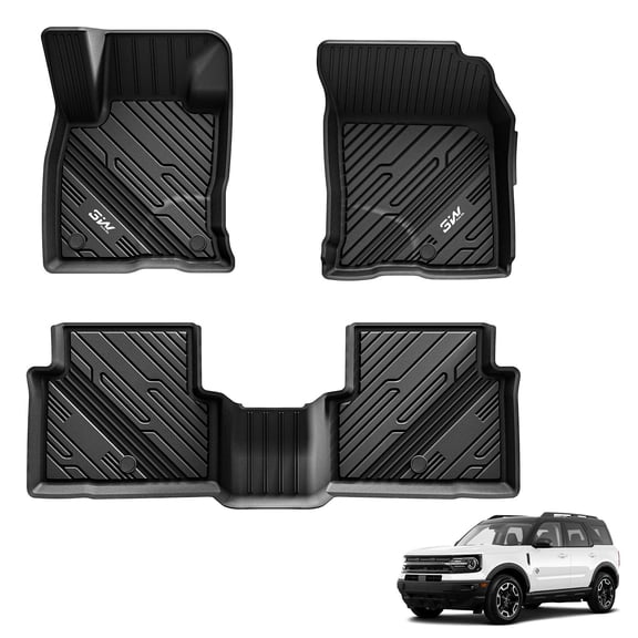 Juego completo de alfombrillas de 3 W para Ford Bronco Sport 2021-2024, TPE