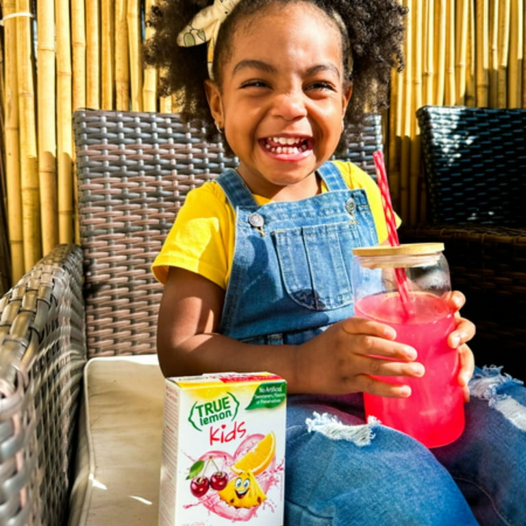 True Lemon Kids Fruit Punch Powdered Drink Mix, Low Sugar, Low