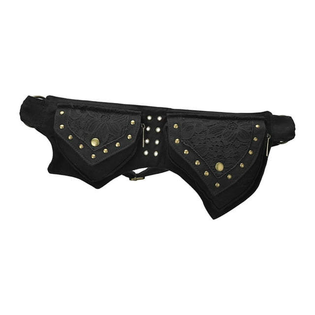 Riñonera negra Riñonera Riñonera Riñonera Pack Múltiples bolsillos Riñonera resistente para Deporte Zulema Bolsos de cintura para mujer