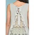 thumbnail image 2 of Sleeveless Back Lace Ruffle Detail Tank Top, 2 of 5