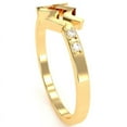 thumbnail image 5 of Aquarius Zodiac Sign Diamond Ring In Solid 14k Yellow Gold, 5 of 6