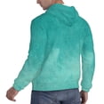 thumbnail image 6 of Wukai Teal Turquoise1 Print Men Hoodies Fleece Sweatshirts Long Sleeve Sweaters Pullover Fall Outfits Winter Clothes-Small, 6 of 7