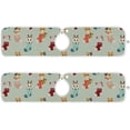 thumbnail image 2 of Coolnut Cat Socks Cute Sink Splash Guard for Faucet 2 Packs Faucet Absorbent Mats, Christmas Theme Faucet Handle Drip Catcher for Kitchen, Bathroom,Sink Mat, Dish Drying Mat, 14.9"x5.5", 2 of 7