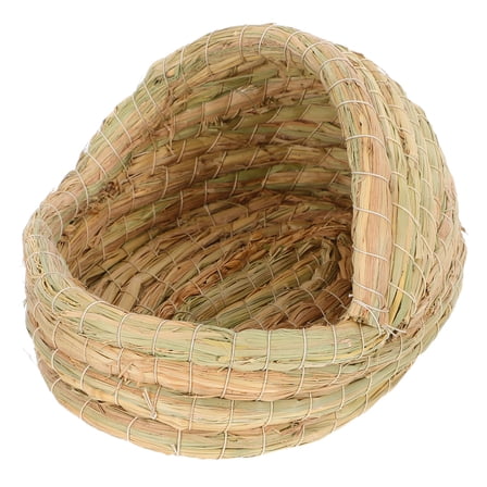 PAMINGONO Woven Straw Bird Nest Comfortable Portable Chicken Nesting Box for Home Use