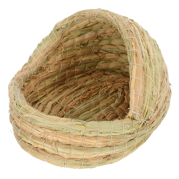 PAMINGONO Handwoven Straw Bird Nest Comfortable Chicken Nesting Box for Home Use