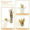 thumbnail image 4 of Miangastore 50Pack Tall Drinking Straws Reed Drinking Straws Light Brown for Home Use, 4 of 9