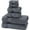 Dark Grey, variant on Luxurious 4-Piece Premium Turkish Bath Towels 100% Cotton Towels for Bathroom | Soft, Quick Drying, and Highly Absorbent Bath Towels | 27x54 inches (Gray)
