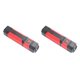 thumbnail image 4 of Soidarity Linterna ABS LED COB portátil 3W luz de trabajo Jogging nocturno emergencia antorcha eléctrica herramienta de iluminación luces con gancho Rojo 2piezas Soidarity CBP194236, 4 of 6