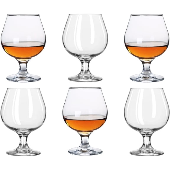 Snifters 8.8 oz Shot Glasses Set of 6 Cute Brandy Cognac Glasses (266ml | 8.8 floz)