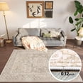 thumbnail image 2 of Area Rugs for Living Room 4'x 6' Machine Washable Vintage Print Large Throw Non Slip Bedroom Rugs, Brown, 2 of 5