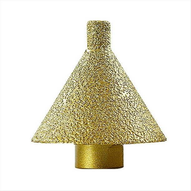 M10 Broca de Biselado de Diamante Taladro para Agujeros Cono Escariador Tallar Polaco Muela para Azulejos de Porcelana MáRmol 55 Mm