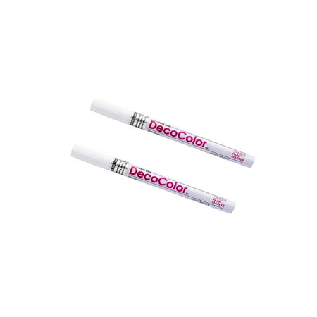 UPC: 0842497170305 | Marvy Uchida Opaque Paint Markers Fine Tip White 2/Pack (7665913a) 7665913A