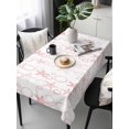 thumbnail image 6 of Pink Coastal Table Cloth, Waterproof Tablecloth for Rectangle Tables, Starfish Nautical Ocean Sea Wooden Reusable Washable Fabric Table Cover for Restaurant Kitchen Dining Tables 60"x120", 6 of 9